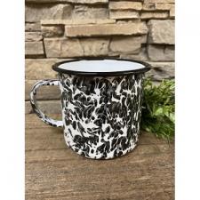 Black Splatter Soup Mug 