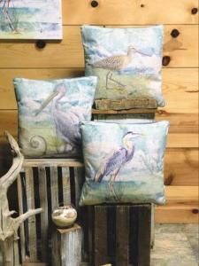 Shorebirds Pillows (3 Asst.)