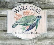 Sea Turtle Welcome Sign 