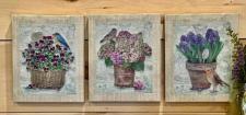 Bird and Bloom Canvas (3 Assorted)