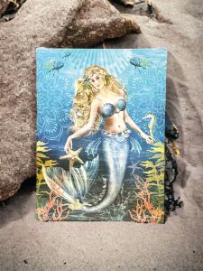Blonde Mermaid Canvas 