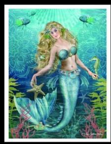 Blonde Mermaid Canvas 