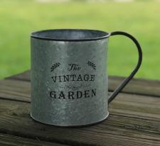 Galvanized Vintage Market Cup Small   .