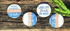 Lake Resin Coasters (Set of 4)