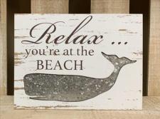 Relax Beach Box Sign 