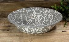 Gray Splatter Soup Bowl 
