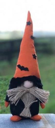 Witch Gnome with Bats Boy Large .