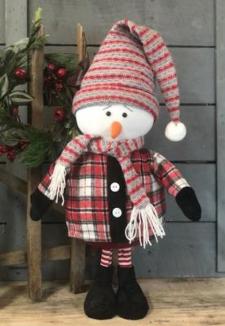 Pudgy Toboggan Snowman Standing 