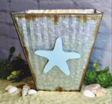 Corrugated Metal Starfish Bucket 