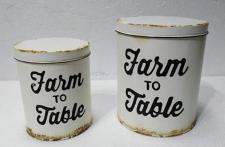 Farm To Table Canisters (Set of 2)