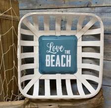 Love The Beach Tobacco Basket Sign 