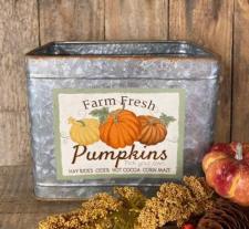 Farm Fresh Pumpkins Container 