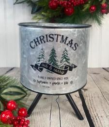 Christmas Cut & Carry Container on Stand 