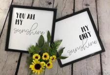 You Are My Sunshine Wall Signs (Set of 2)