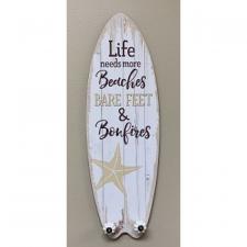 Life Needs Beaches Surfboard Hanger 