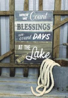 Blessings At The Lake Sign 