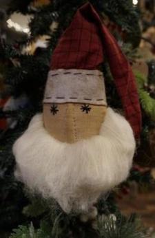 Santa Head Ornament 
