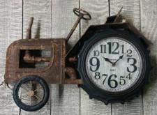 Rustic Tractor Clock