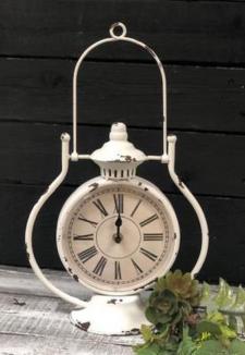 Cream Distressed Vintage Clock 