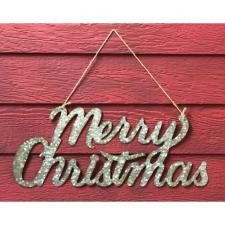 Galvanized Merry Christmas Sign 