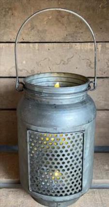 Galvanized LED Mason Jar Light-L 