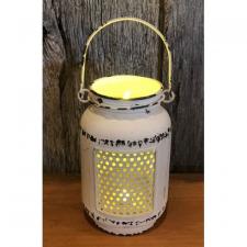 Cream Dist LED Mason Jar Light-S 