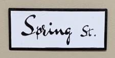 Spring St Street Sign 