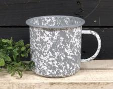 Gray Splatter Soup Mug 
