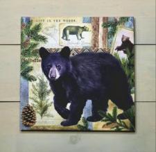 Wild Wood Bear Canvas 