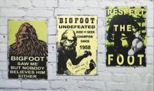 Bigfoot Tin Signs (3 Asst.)
