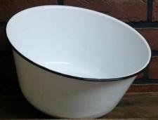Black Rim Enamelware Mixing Bowl 