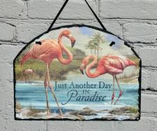 Flamingo Slate Hanger 