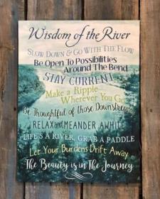 Wisidom of the River Canvas 