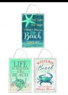 Beach Mini Slates (3 Assorted)