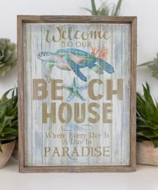 Beach House Welcome Sign