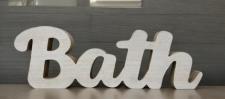 Bath Distressed Cutout Tabletop Sitter