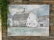 White Barn Canvas 