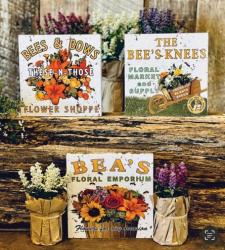 Floral Hanging Signs (3 Assorted)