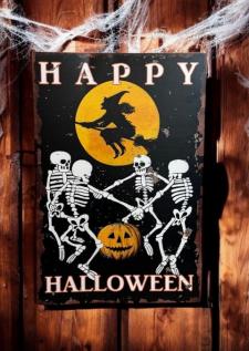 Dancing Skeletons Tin Sign