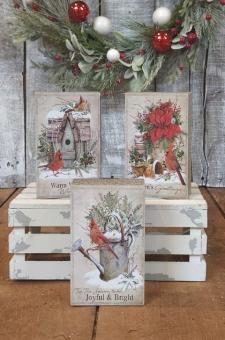 Cardinal Block Signs (3 Assorted)