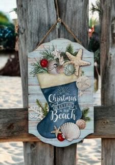 Christmas At The Beach Sign
