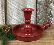 Black Distressed Taper  Candle Holder 