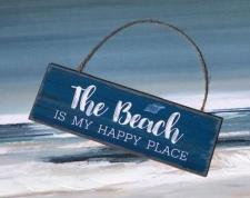 The Beach Happy Place Sign 