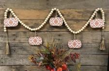 Damascus Pumpkin Bead Garland 