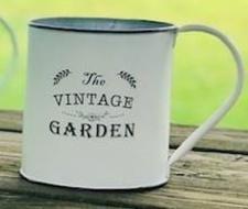 White Metal Vintage Market Cup Sm .