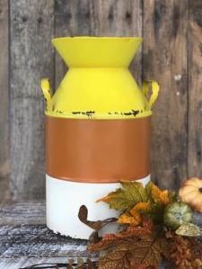 Candy Corn Milk Can 