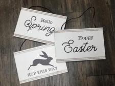 Bunny Sign Hangers (set of 3)