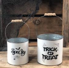 Trick or Treat / Spooky Buckets (2 Assorted)