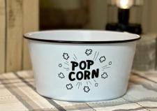 Popcorn Enamel Bowl Large 