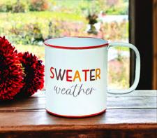 Sweater Weather Enamel Mug 